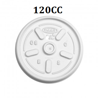TAPA VASO 120CC X100U(4JL)